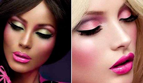 Кукольный Макияж для брюнеток. Макияж Барби: фото и все тонкости создания «кукольного» образа