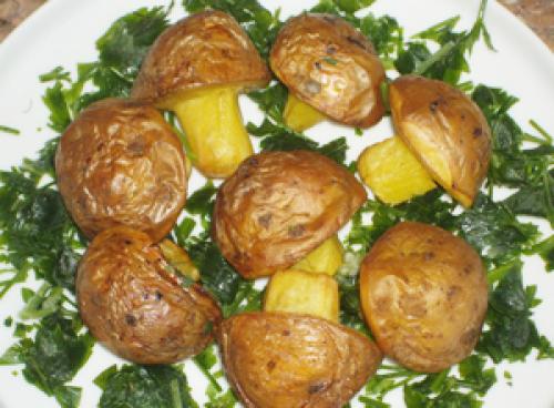 Разгрузочный день на картошке (еще сметана, лук, укроп, петрушка)