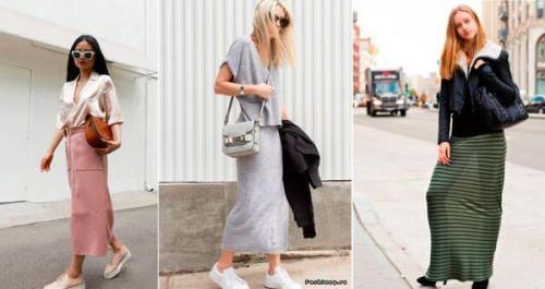 Юбка трикотажная с чем носить. С чем носить юбку из трикотажа, модные образы и лучшие бренды