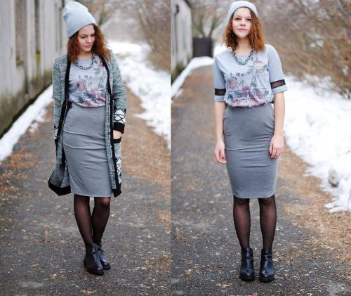 Юбка трикотажная с чем носить. С чем носить юбку из трикотажа, модные образы и лучшие бренды