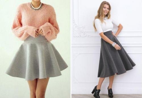 Юбка трикотажная с чем носить. С чем носить юбку из трикотажа, модные образы и лучшие бренды