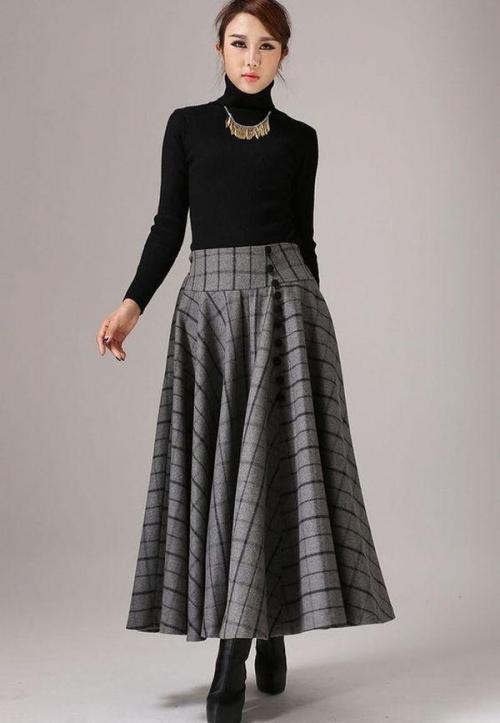 С чем носить трикотажную юбку зимой. Модные модели длинных теплых юбок, с чем носить и как сочетать