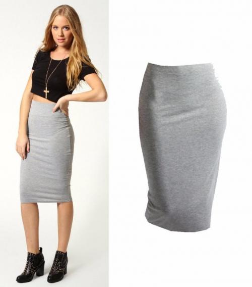 Юбка трикотажная с чем носить. С чем носить юбку из трикотажа, модные образы и лучшие бренды