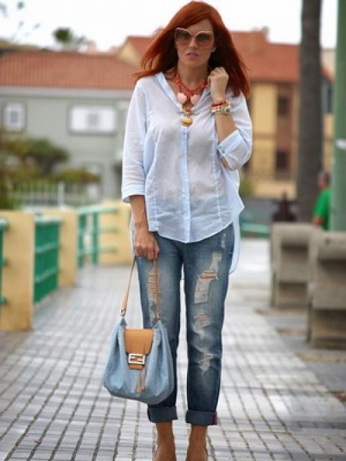 Модные блузы для женщин з.  Шикарный возраст: модные осенние образы 2019 от женщин-блогеров после 50 15