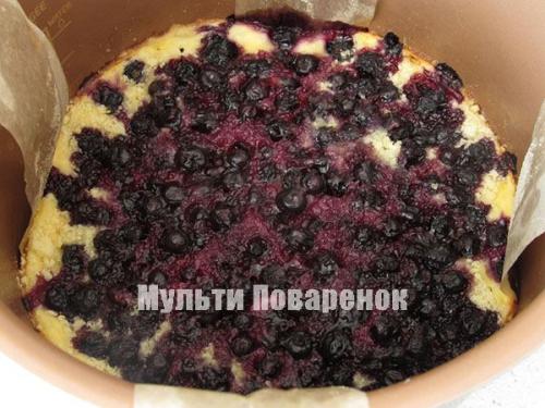 Творожный пирог с ягодами в мультиварке. Насыпной творожно-ягодный пирог в мультиварке