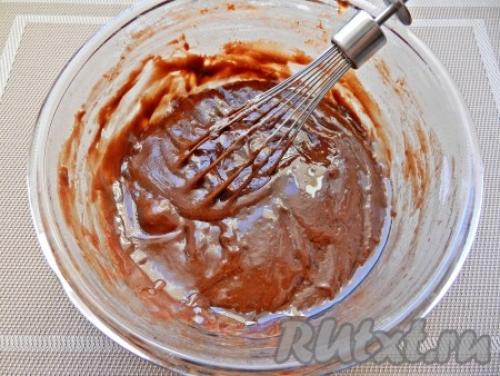 Шоколадно-творожный пирог с шариками. Шоколадный пирог с творожными шариками