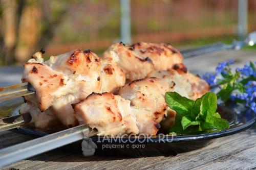 Маринованная курица в кефире для шашлыка. Шашлык из курицы в кефире