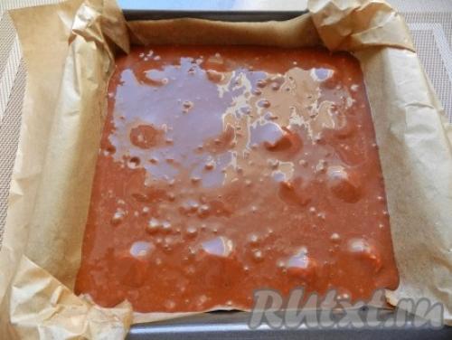 Шоколадно-творожный пирог с шариками. Шоколадный пирог с творожными шариками