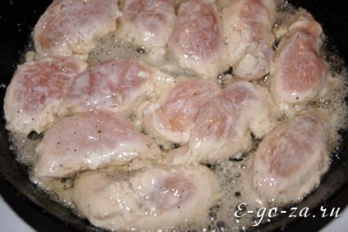 Куриная грудка маринованная в кефире. 