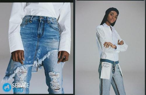Как обновить рваные джинсы. Как обновить джинсы?