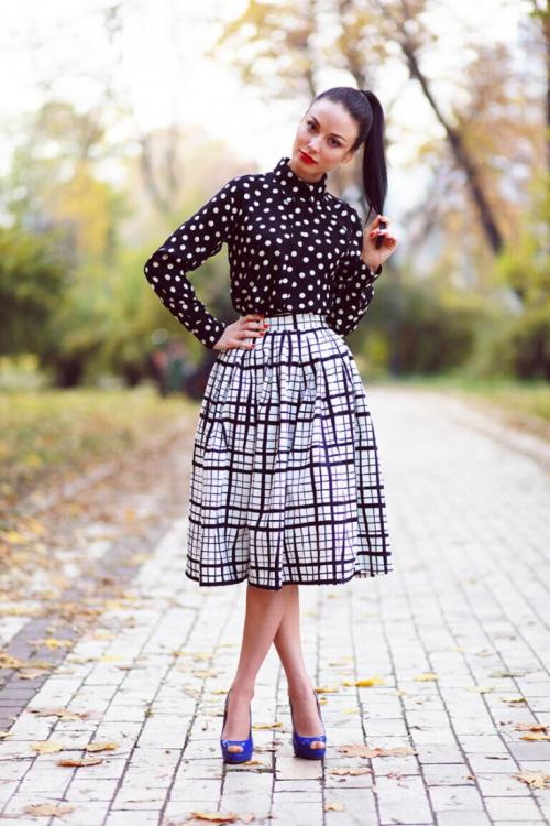 Юбки в клетку с чем носить. Лучшие фасоны для юбки в клетку 02 Юбки в клетку с чем носить. Лучшие фасоны для юбки в клетку 02