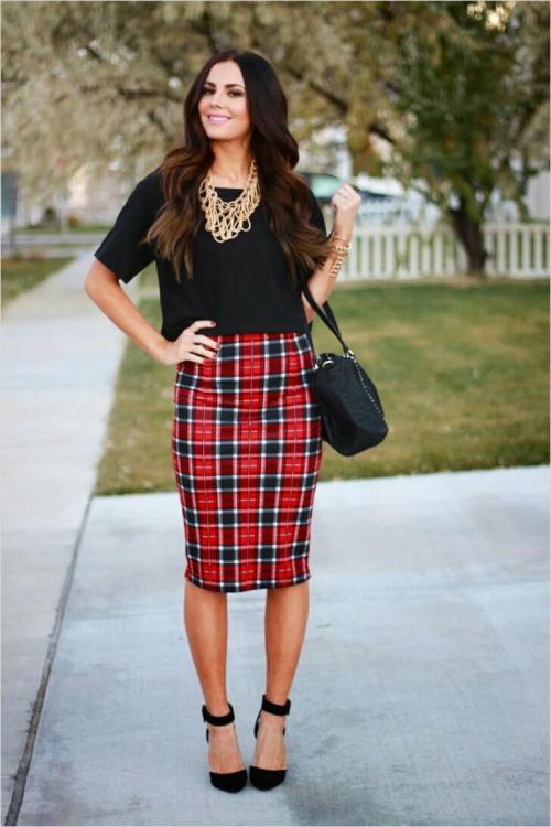 Юбки в клетку с чем носить. Лучшие фасоны для юбки в клетку 01 Юбки в клетку с чем носить. Лучшие фасоны для юбки в клетку 01