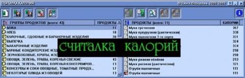 Считалка калорий