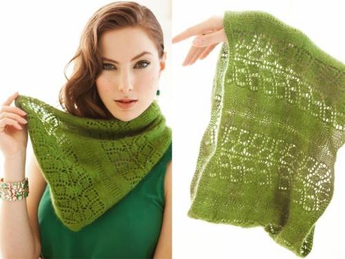 Вязаный шарф хомут схема вязания спицами. Как красиво связать круговой шарф снуд спицами? 01