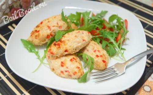 Рубленные котлеты из куриной грудки. Рецепт : котлеты куриные рубленые с сыром в духовке