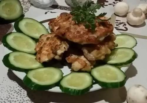 Котлеты из рубленной куриной грудки. Рубленные котлетки из куриной грудки с грибами шампиньонами
