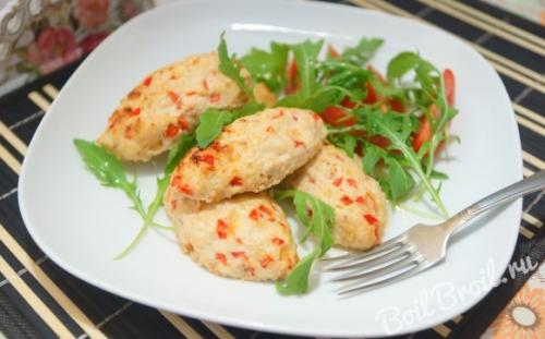 Рубленные котлеты из куриной грудки. Рецепт : котлеты куриные рубленые с сыром в духовке