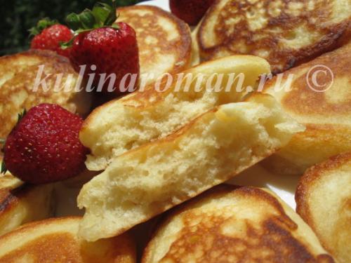 Оладьи без яиц пышные на кефире. Ингредиенты: