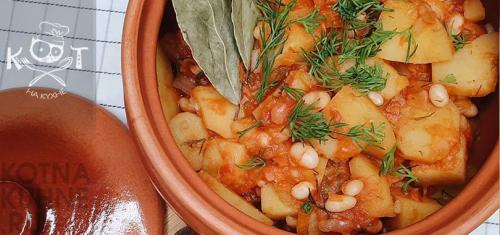 Рагу из фасоли с картофелем. Картофельное овощное рагу с фасолью (Vegan)