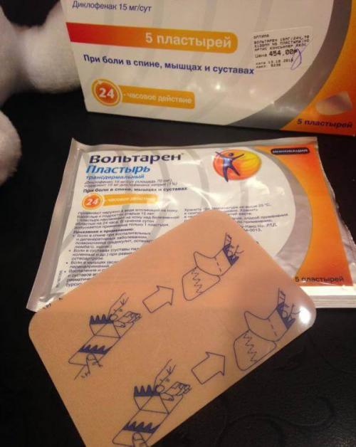 Пластырь вольтарен. Описание препарата