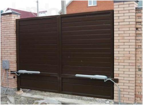 Как правильно установить автоматику на распашные ворота. Ставим привод на распашной портал своими руками