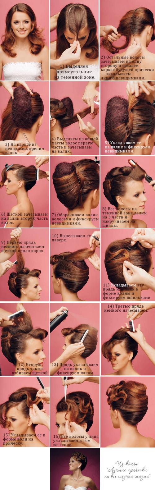 Мастер-класс по прическам на средние волосы. 