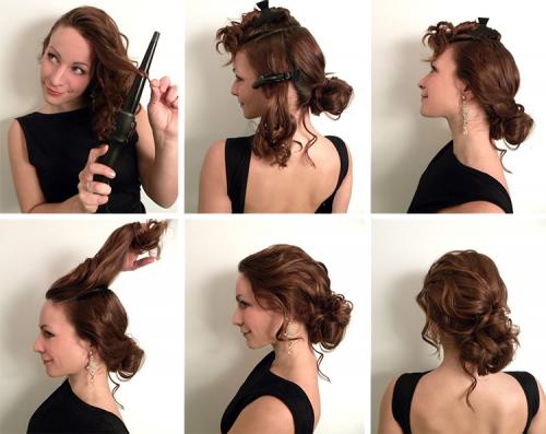 Мастер-класс по прическам на средние волосы. 