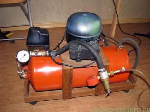 Как сделать компрессор из мотора от холодильника. Компрессор из холодильника своими руками