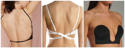 Какие аксессуары можно добавить к платью с голой грудью. Выбор белья