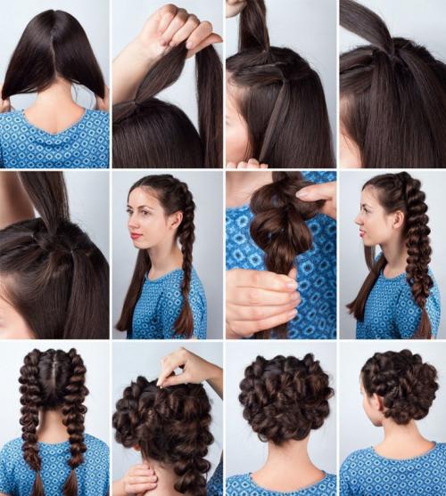 Какие прически можно создать с помощью стилизованных прических резинков. Прически с резинками — простые и быстрые варианты создания элегантных причесок (105 фото и видео)