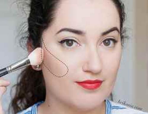 Как правильно наносить румяна на круглое лицо. Куда наносить румяна, чтобы сузить лицо: советы визажистов