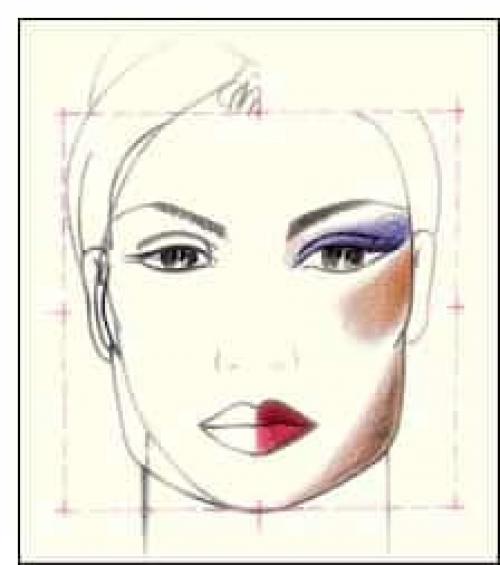 Румяна на лице. Форма лица и палитра