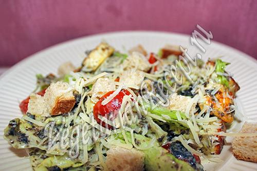 Существует ли вегетарианская версия салата Цезарь Энди Шеф. Вегетарианский салат “Цезарь”