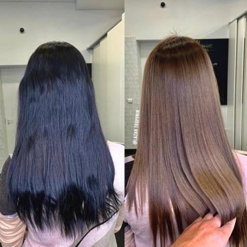 Как избавиться от черного цвета волос без смывки. Обесцвечивание черного в салоне