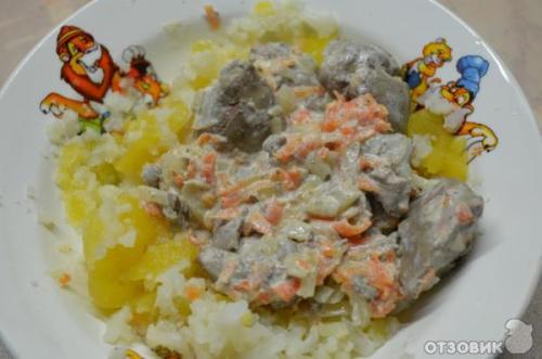 Куриная печень в пароварке. Рецепт: Куриная печень в сметане - В пароварке.