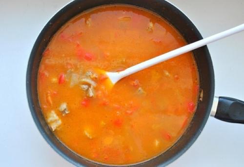 Вкуснейший лагман.   Лагман - популярное среднеазиатское национальное блюдо, а если точнее, то просто густой суп. 04