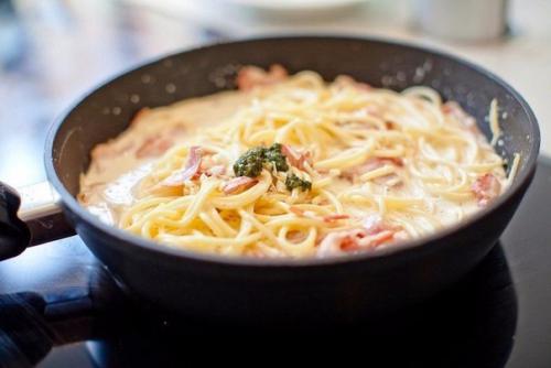 Паста Карбонара.  Ингредиенты: 06