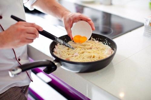 Паста Карбонара.  Ингредиенты: 08