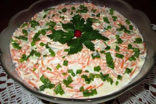 Салат обжорка. Для приготовления салата обжорка нам потребуется: Салат обжорка. Для приготовления салата обжорка нам потребуется: