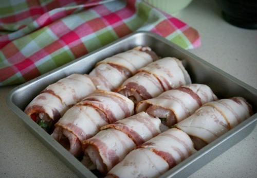 Куриные рулетики в беконе. 07 Куриные рулетики в беконе. 07