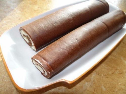 Шоколадные пирожные - рулетики. 07 Шоколадные пирожные - рулетики. 07