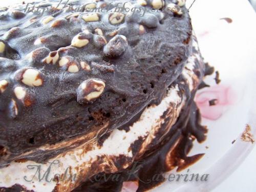 Торт Сникерс с ореховой нугой. 02 Торт Сникерс с ореховой нугой. 02