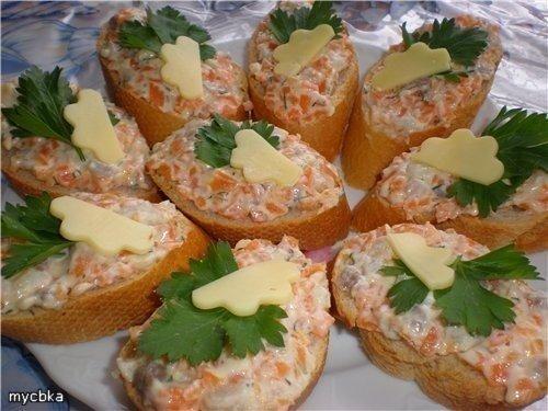 Подборка бутербродов для праздничного стола. 05 Подборка бутербродов для праздничного стола. 05