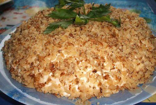 Салат Шикарный.  Ингредиенты: