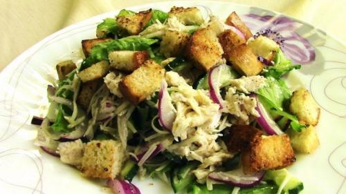 Салаты с сухариками: топ - 7 рецептов. 06 Салаты с сухариками: топ - 7 рецептов. 06