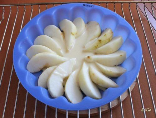 Заливной грушевый пирог. 05