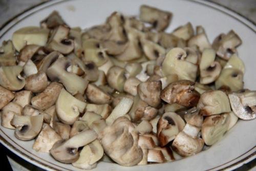 Салат с куриной грудкой и грибами. 02 Салат с куриной грудкой и грибами. 02