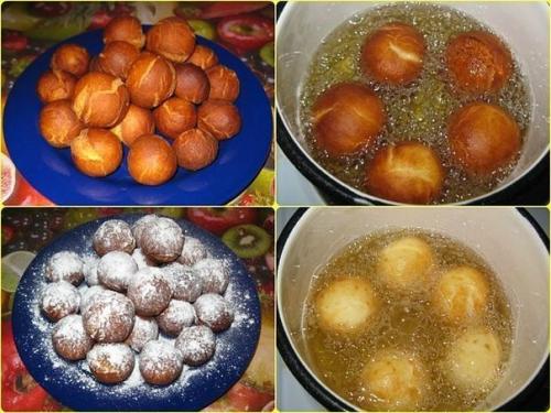 Творожные шарики.  Ингредиенты: