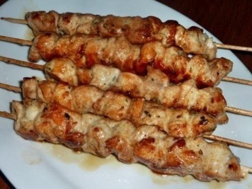 Шашлык из курицы в духовке. Шашлык из курицы в духовке.