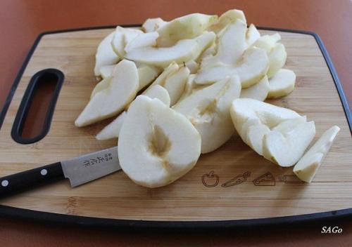 Заливной грушевый пирог. 02